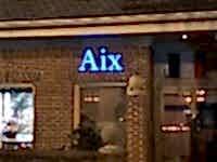 Aix en Provence Restaurant - Close Up of Sign