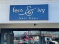 Pan Sign with Acrylic Dimensional Graphics for Fern & Ivy Hair Haus of Charlotte