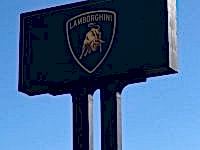 Lamborghini Pole Sign - Refurbished