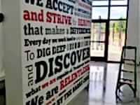 Mantra Wall with Vinyl -- The Barre Code