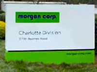 Custom Monument Sign for Morgan Corp of Charlotte