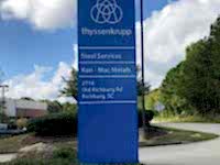 Thyssen Krupp Monument Sign - RE-FACED