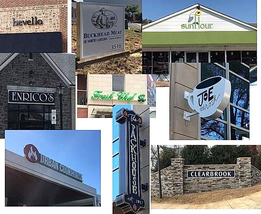 SIGNS, SIGNS CHARLOTTE, CUSTOM SIGNS, SIGNAGE, SIGNS NC, BUILDING SIGNS, BUSINESS SIGNS, STREET SIGNS, LOGO SIGNS, RESTAURANT SIGNS, SINTRA SIGNS, CHANNEL LETTERS, CHANNEL LETTERS CHARLOTTE, CHARLOTTE NC, STORE SIGNS, BOUTIQUE SIGNS, STOREFRONT SIGNS, BUSINESS SIGNAGE, NEON SIGNS, NEIGHBORHOOD SIGNS, BEST NINE,
