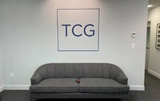 TCG Consulting - Logo on Wall with Vinyl