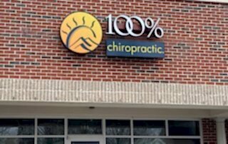 LED Channel Letter Sign - 100% Chiropractic of Fort Mill, SC