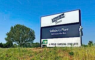 Eastern Fence of Salisbury, NC - New Panels for existing Monument Sign
