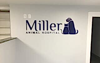 Interior Feature Wall Sign for Miller Animal Hospital - JC Signs 2022