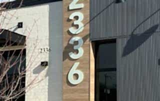 Painted Aluminum Building Numbers '2336'