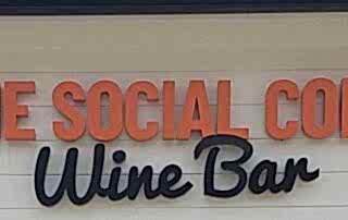 Halo-Lit Channel Letter Sign for The Social Cork - JC Signs 2022