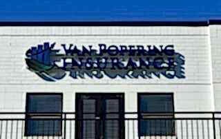 LED Channel Letter Sign for Van Popering Insurance – JC Signs 2023