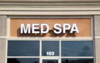 LED Channel Letter Sign for MED SPA of Cornelius, NC (JC Signs 2023)