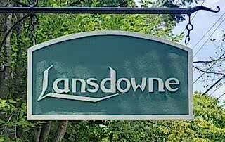 HDU Routed, Double Sided Sign Panel for Lansdowne Neighborhood - JC Signs 2023