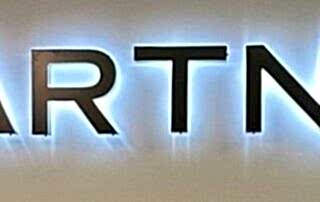 Halo-Lit Interior Wall Sign for SIA Partners of Charlotte - JC Signs 2023